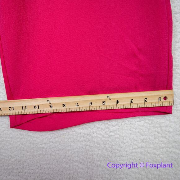 New!‎ Eliza J Short Sleeve V Neck CropJumpsuit Size 2 in Hot Pink - Picture 10 of 16